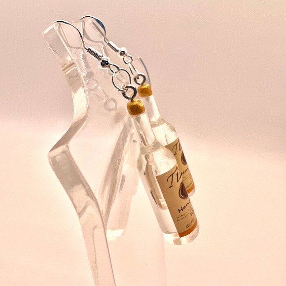 Tito’s Vodka Earrings - Alcohol Bottle Earrings - New Years Party Earrings - Picture 7 of 10